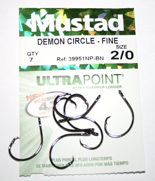 Mustad Demon Circle Hooks 2/0