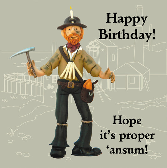 Proper ‘Ansum!’ Birthday Card