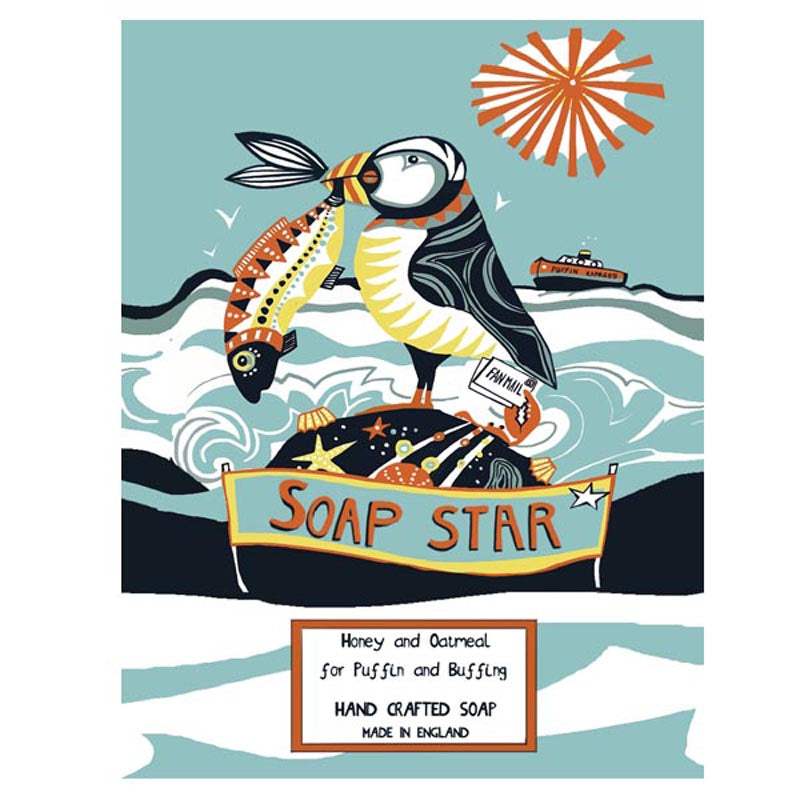 'Proud as a Puffin' Hand Crafted Oats and Honey Soap