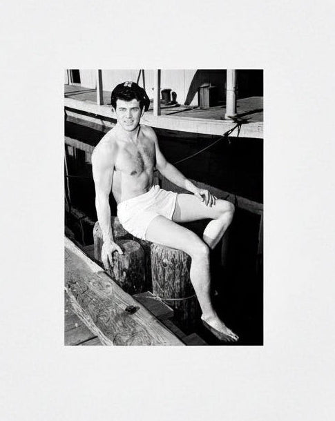 Rock Hudson Black & White Greetings Card