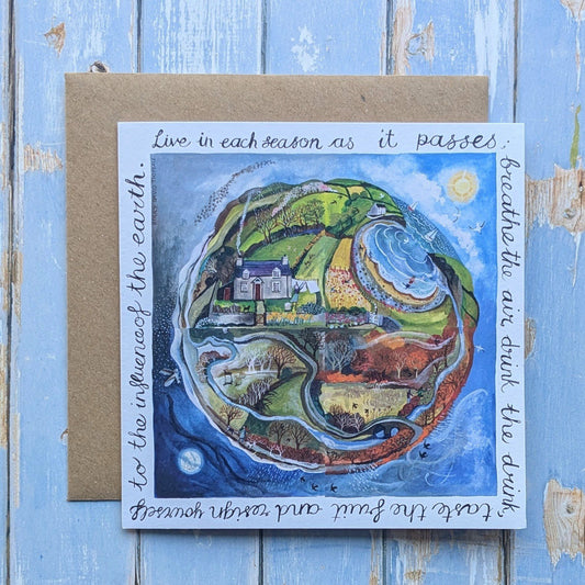 Live in Each Season Greetings Card