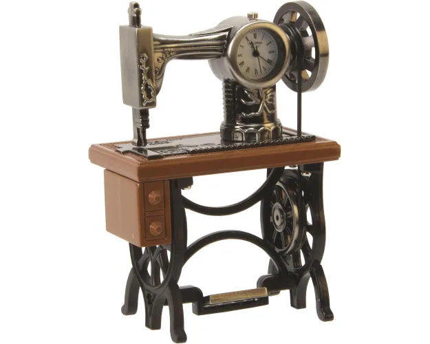 Miniature Sewing Machine Clock