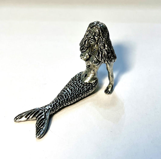 Cornish Pewter Mermaid Figurine