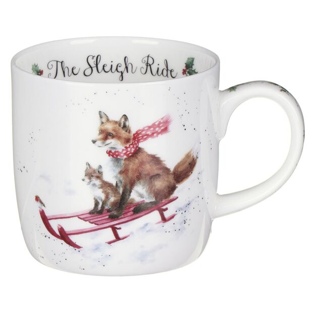 Wrendale, 'Sleigh Ride' Mug