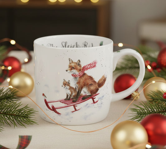 Wrendale, 'Sleigh Ride' Mug