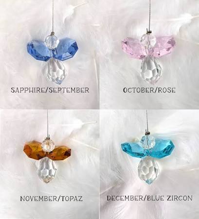 Crystal Birthstone Guardian Angels, All Months