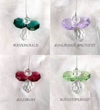 Crystal Birthstone Guardian Angels, All Months