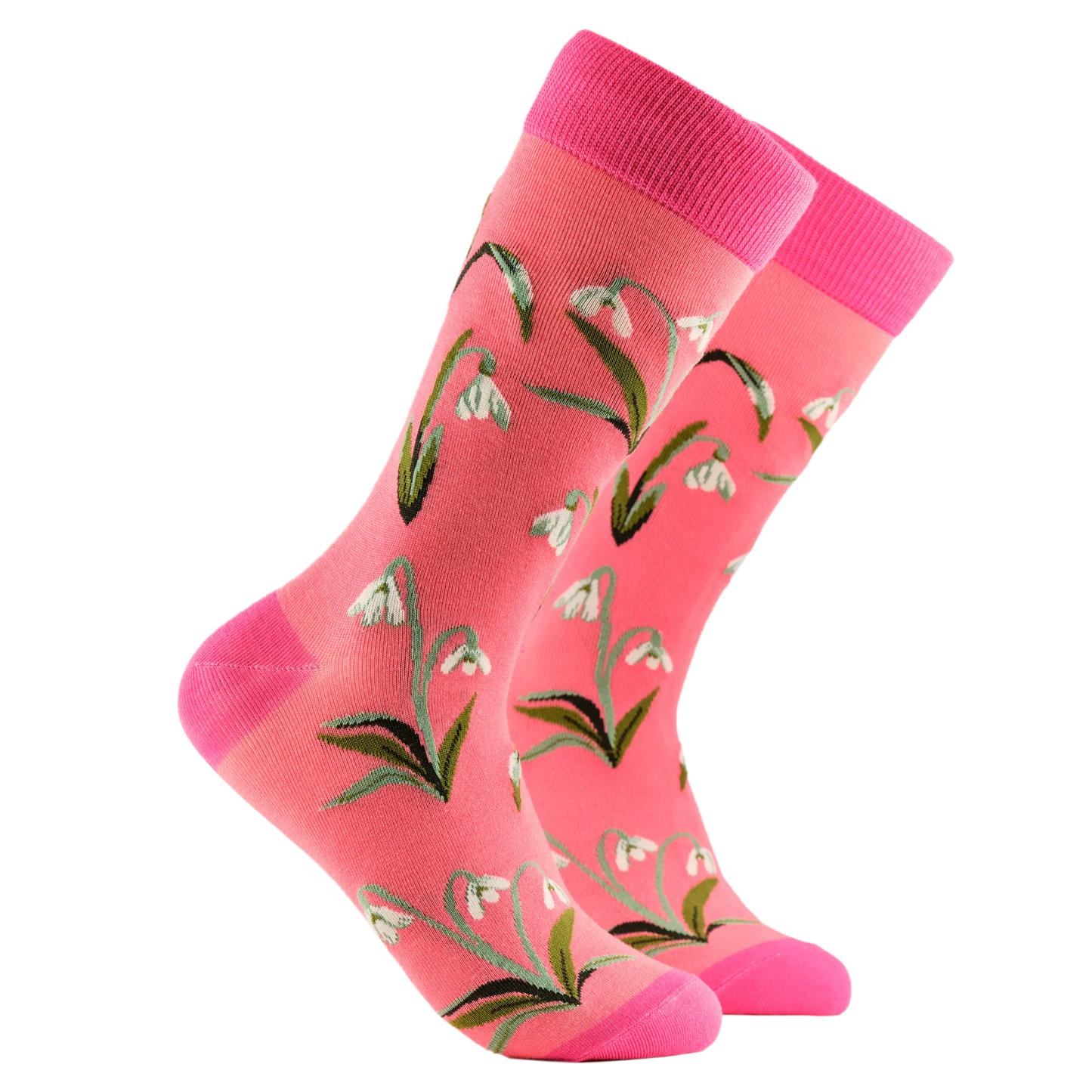 Soctopus Socks - Snowdrop Floral Bamboo Socks - Size 4-8