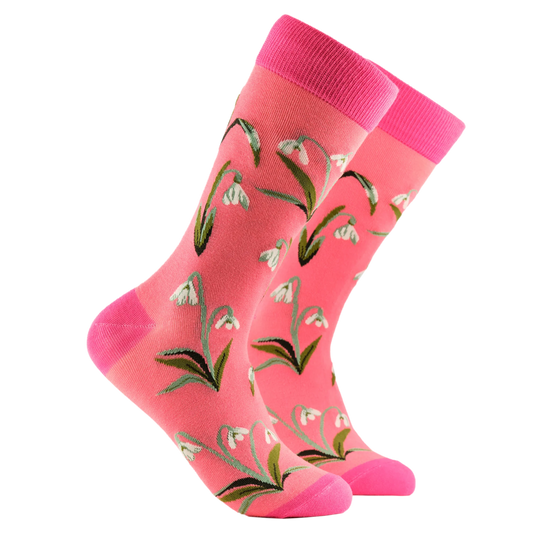 Soctopus Socks - Snowdrop Floral Bamboo Socks - Size 4-8