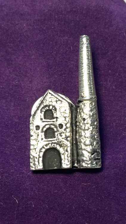 Cornish Pewter Tin Mine Pin Badge