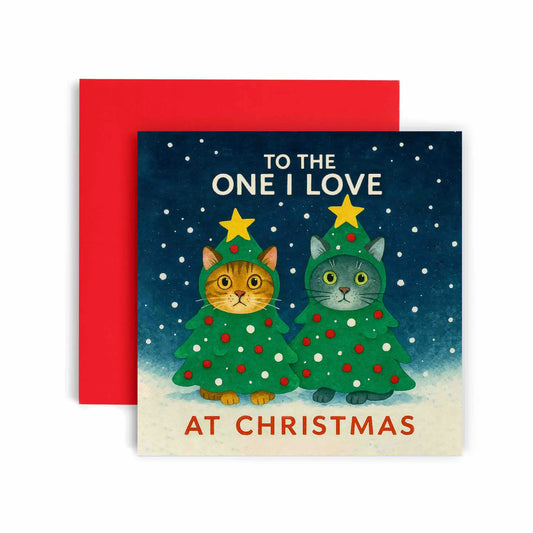 Tree Cats Christmas , Both of you Christmas Card
