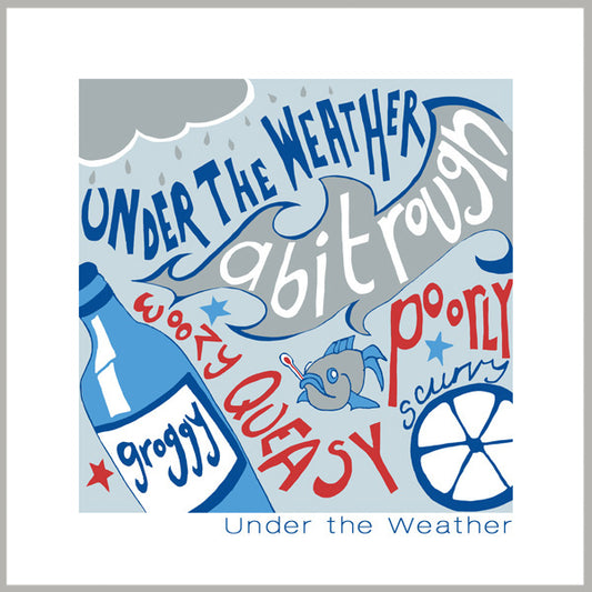 'Under the Weather' Greetings Card