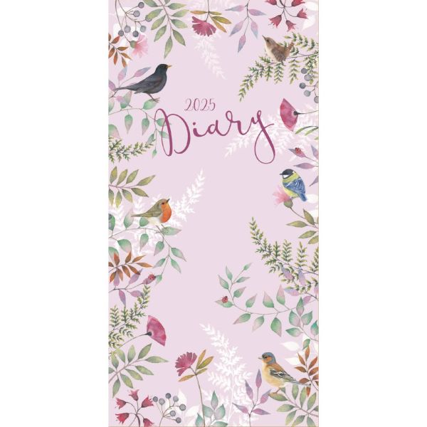 Vintage Garden Slim Diary 2025