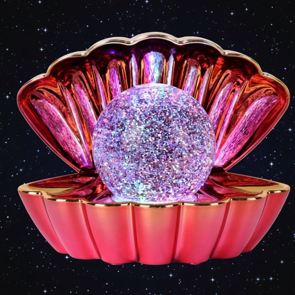 Colour Changing Mood Lamp Clam Shell - Volcanic Metallic