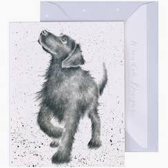 'Walkies' Miniature Greetings Card
