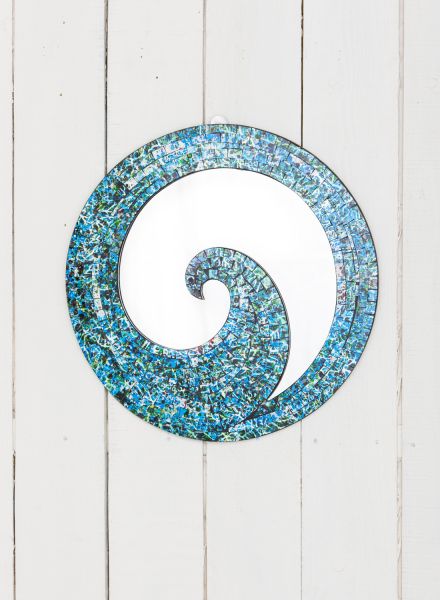 Mosaic Wave Mirror