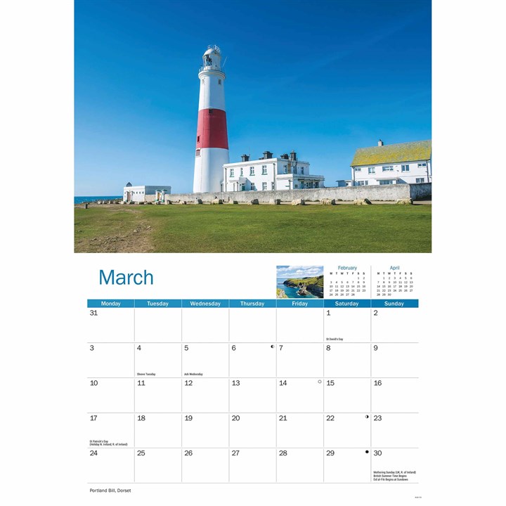West Country, A4 Calendar 2025