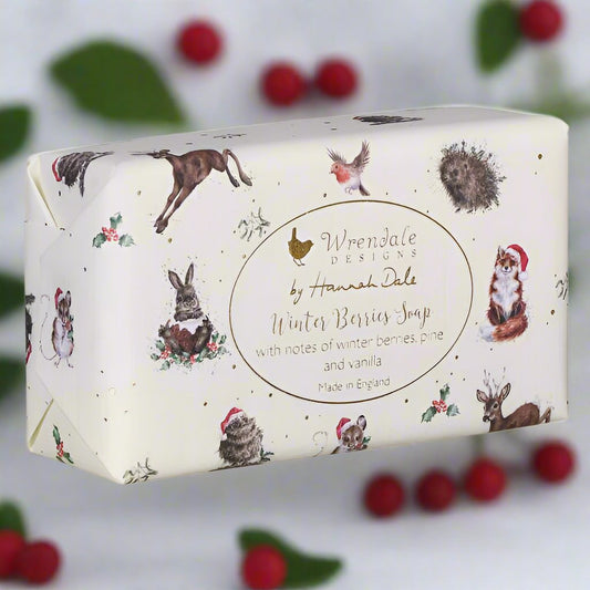 Winter Berries, Pine and Vanilla Christmas Soap