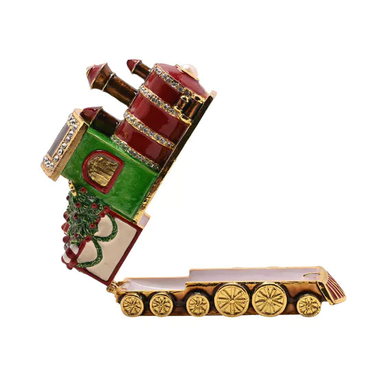 Christmas Train Treasured Trinket Box