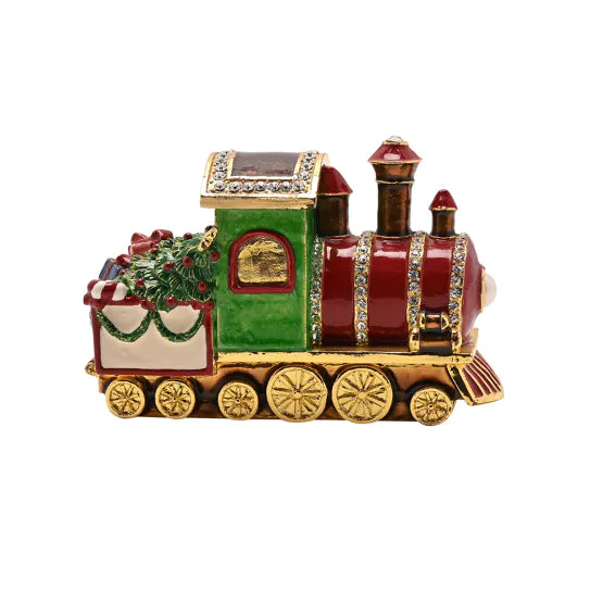 Christmas Train Treasured Trinket Box