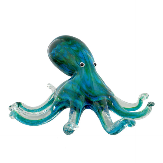 Large Glass Octopus Figurine