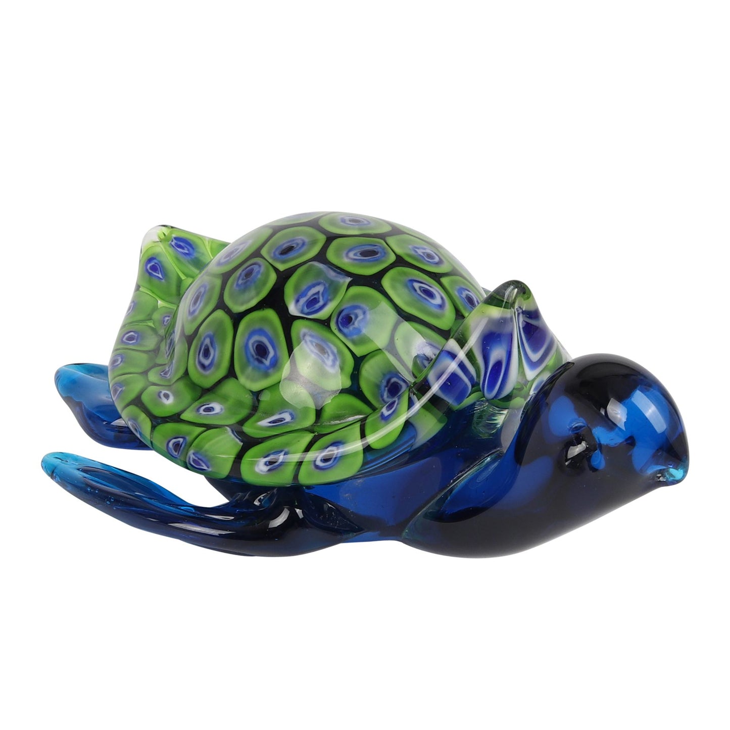 Large Hand Blown Glass Turtle