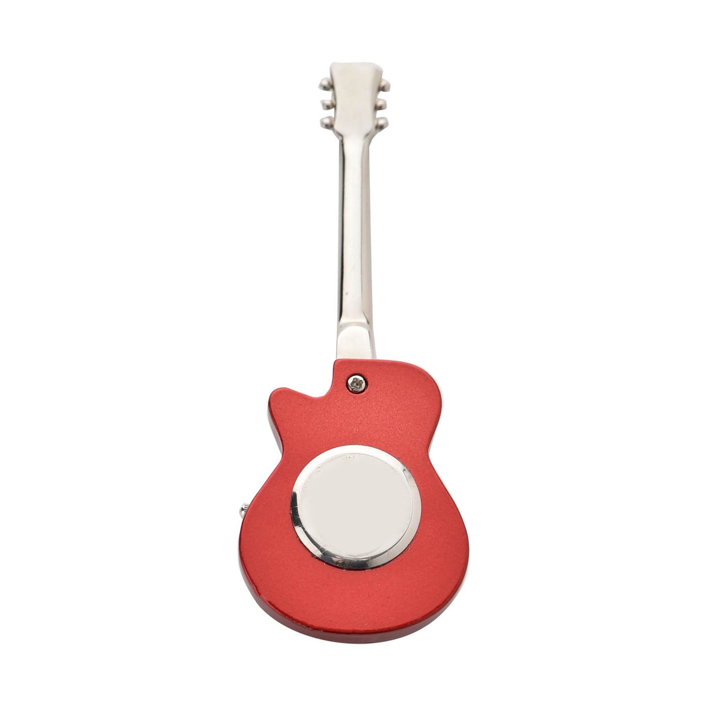 Miniature Red Guitar Clock