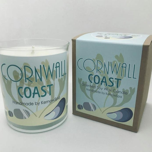 Cornwall Coast Soy Wax Candle, Ocean Breeze Scented