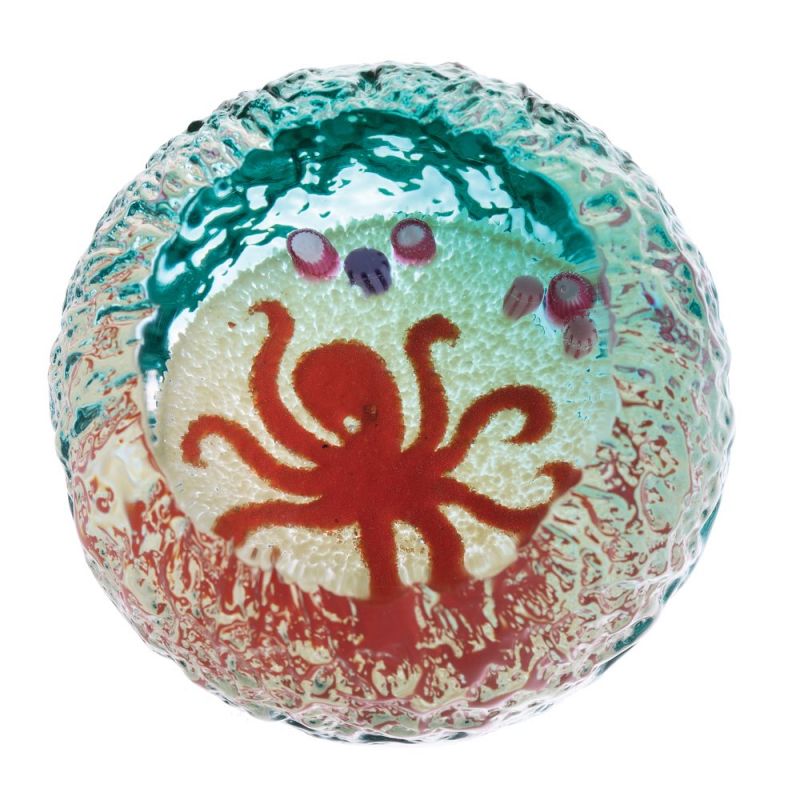 Seabed Octopus Paperweight, Caithness Glass