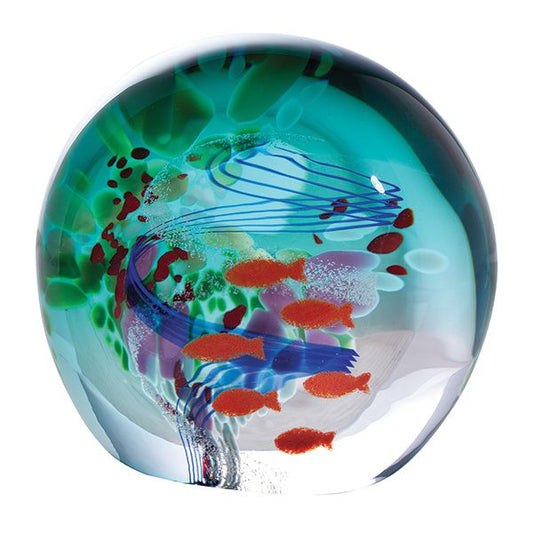 Ocean Shoal Paperweight, Caithness Glass