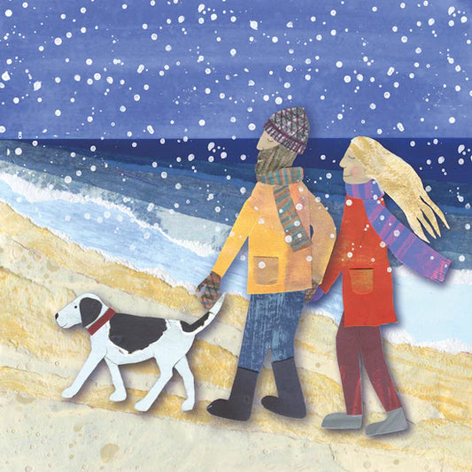 “A Wintery Dog Walk” Christmas Card