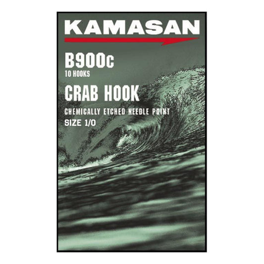 Kamasan B900C Crab Hooks, Size 1/0, 10 Hooks