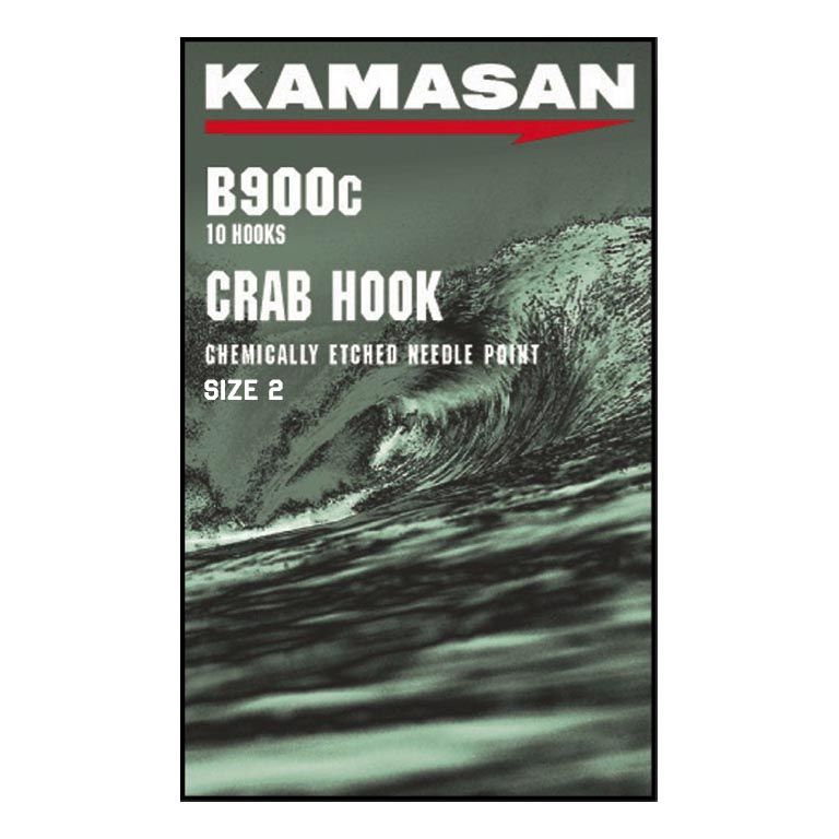 Kamasan B900C Crab Hooks, Size 2, 10 Hooks