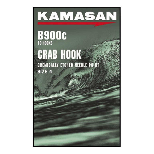 Kamasan B900C Crab Hooks, Size 4, 10 Hooks