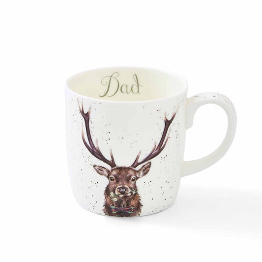 Royal Worcester, Wrendale, ‘Dad’ Stag Bone China Mug
