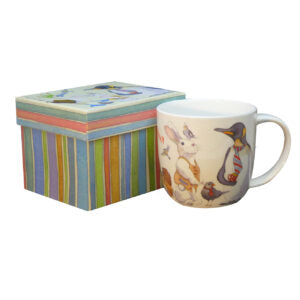Animal Magic Cup of Coffee Bone China Mug with Gift Box