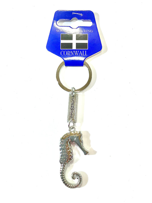 Cornwall Seahorse Keyring