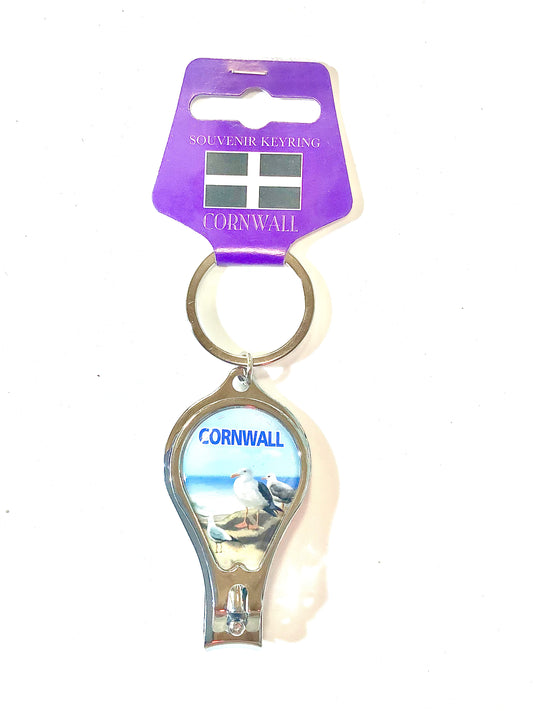 Cornwall Nail Clipper Keyring