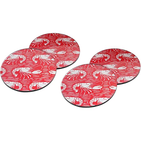 Red Lobster Glass Coaster