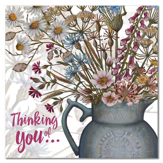 'Mixed Bunch Thinking of You' Greetings Card