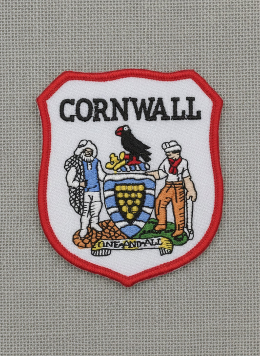 Cornwall Crest Embroidered Badge