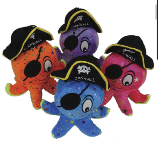 Cornwall Pirate Octopus Soft Toy