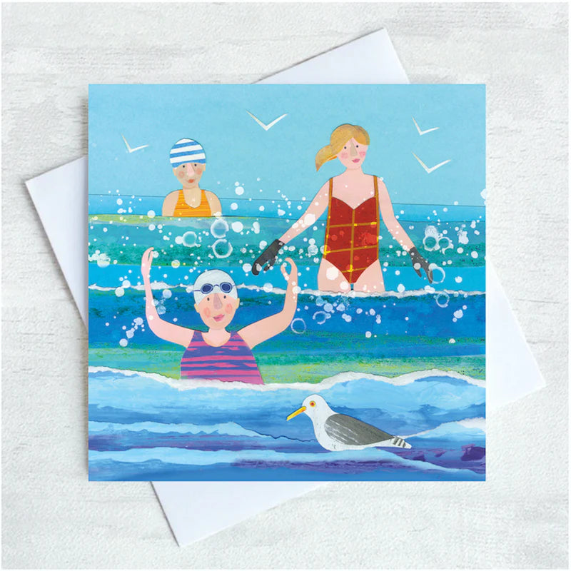 "Embrace The Waves" Greetings Card
