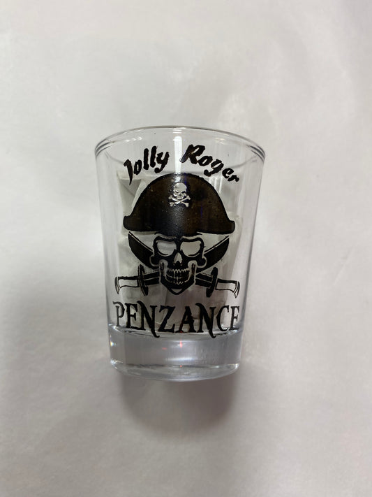 Jolly Roger Shot Glass Penzance