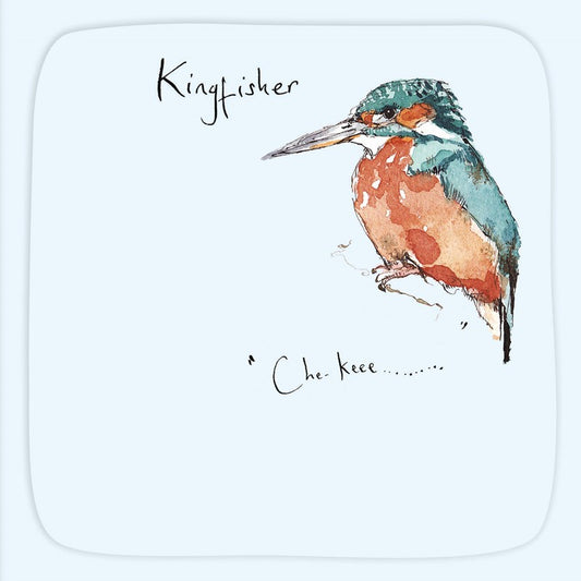 'The Dawn Chorus Kingfisher' Greetings Card by Madeliene Floyd