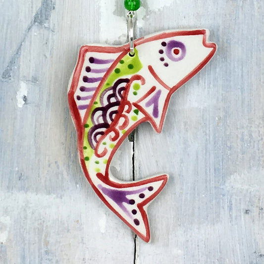 Colour Fish Ceramic Hanging Decoration