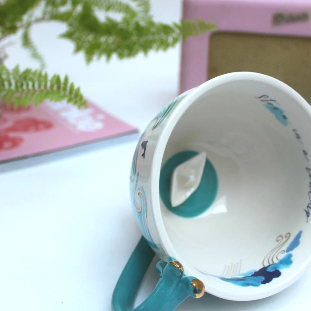 By The Sea Storm Tea Cup with Gift Box