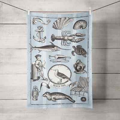 Vintage Sea Gull Tea Towel, The Sea Shed