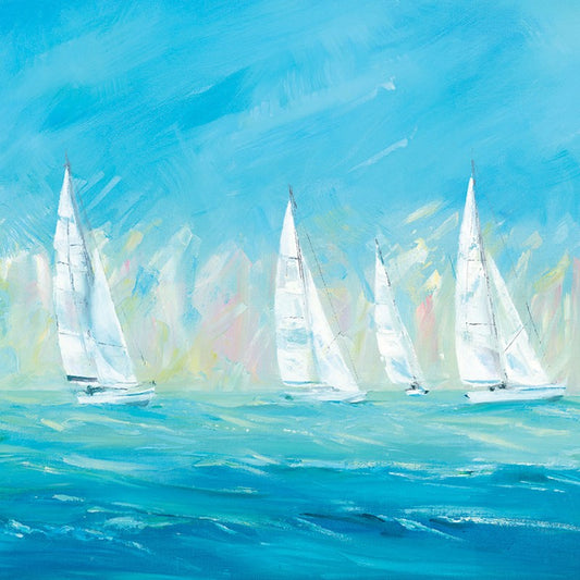'White Sails' Quayside Gallery Greetings Card